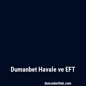 Dumanbet Havale ve EFT